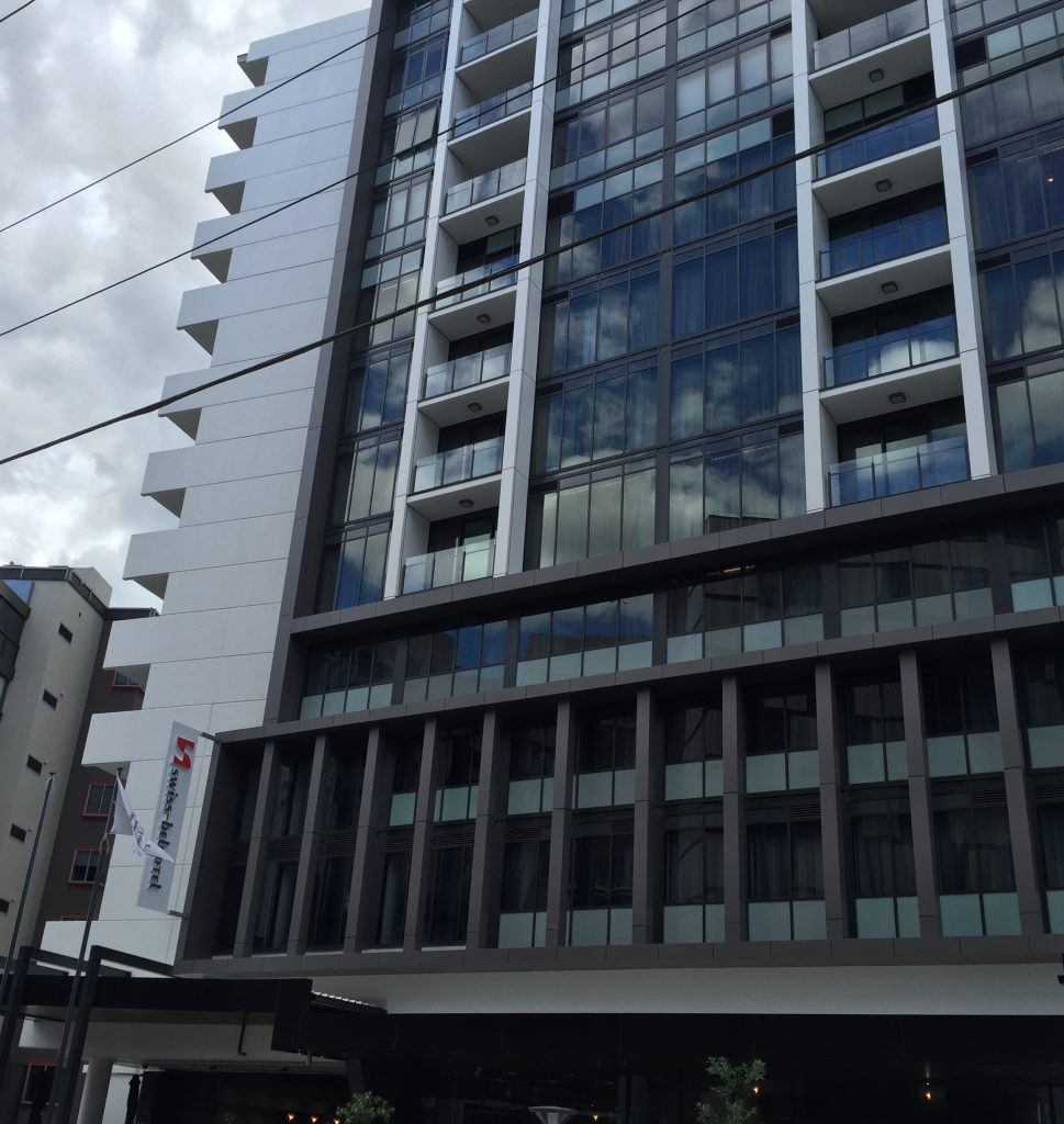 Swiss-Bel Hotel/Peak Apartments South Brisbane (Constructions Group): Major facade project
